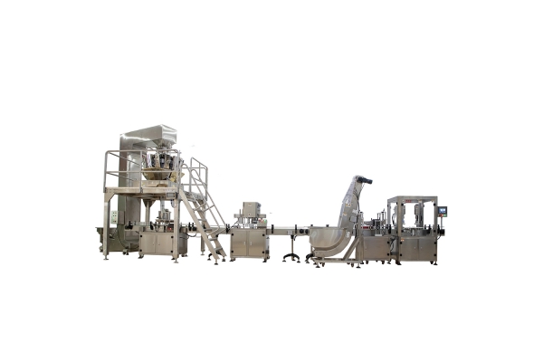 組合秤+封罐機(jī)+提升機(jī)+旋蓋機(jī)